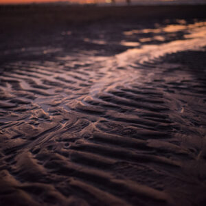 Sable art abstrait plage soir