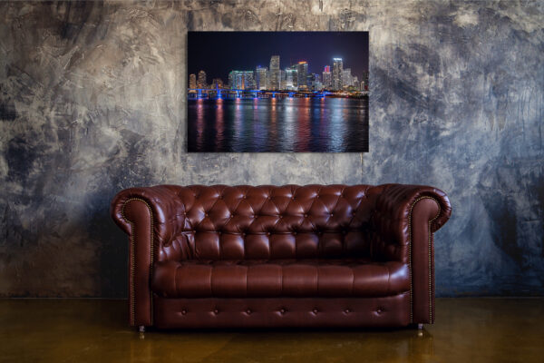 miami downtown light nightlife cityscape room fine art buy