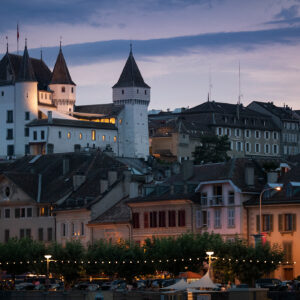 nyon cityscape Vaud suisse canton chateau cote riviere swiss