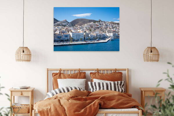 Room fine art vacances cyclades poster decoration cafe village grec